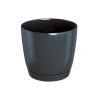 kvetináč 24cm Coubi Round P DUOP240-426U grafit plastový PROSPERPLAST