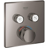 Grohe Grohtherm SmartControl vaňová/sprchová batéria podomietková s termostatom Hard Graphite 29124A00