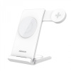 Bezdrôtová nabíjačka Nillkin PowerTrio 3v1 MagSafe pre hodinky Samsung Watch White