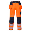 PORTWEST Kalhoty HiVis PW3 Holster T501 do pasu, reflexní POR-T501ONS30 30 Oranžová/navy Zkrácené na výšku 173 cm