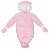 Zimná kombinézka New Baby Nice Bear ružová - 68 (4-6m)