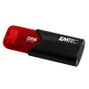 USB kľúč, 256GB, USB 3.2, EMTEC B110 Click Easy, čierna červená