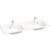 Dvojité umývadlo RAVAK Classic II liaty mramor biela 130 x 45 x 17,4 cm XJX01113000
