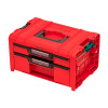 QBRICK SYSTEM PRO Skriňa na náradie s dvoma zásuvkami EXPERT Red Ultra HD