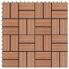 Terasové dlaždice, 11 ks, WPC, 30 x 30 cm, 1 m², b
