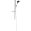 HANSGROHE Rainfinity sprchová súprava, ručná sprcha 3jet EcoSmart priemer 132 mm, 90 cm sprchová tyč s poličkou na mydlo a sprchová hadica 160 cm, chróm, 27672000
