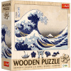 TREFL Drevené puzzle Art: Hokusai - Veľká vlna Kanagawa 200 dielikov