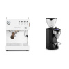 Ascaso Steel UNO PID, White&Wood + Rocket Espresso SUPER FAUSTO, black