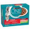 PURINA ONE Cat Multipack Sterilcat mini filetky s hovädzím a mrkvou (12x85 g)