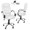 Malatec kancelárska otočná stolička, eco-koža – biela ZT-23240
