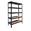 Meets-ecommerce UG Kovový regál profi 180x120x50, 4-7 políc Farba: Antracitová, Počet polic: 5 políc