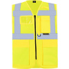 KORNTEX HI-VIS KXMF BERLIN / Reflexná multifunkčná vesta - yellow 4XL