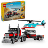 LEGO® Creator 31146 Nákladiak s plochou korbou a helikoptéra