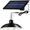 Pronett XJ4623 Solárna závesná LED lampa na záhradu s diaľkovým ovládaním, čierna
