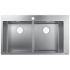 Hansgrohe Drezy - Vstavaný drez S711-F765, nehrdzavejúca oceľ 43303800