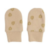 LODGER Dojčenské rukavičky Mittens Print Rib Linen
