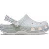 Crocs Unisex Kids Classic Glitter Clogs White 3 (35.5)