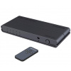 PremiumCord HDMI switch 4:1 s podporou rozlišení 4Kx2K@60Hz, 1080P, HDR, s ovládáním tlačítkem a dálkovým ovladačem khswit41d