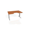 Hobis Pracovný stôl Motion Ergo, ZO, 2S, 140x70,5-120,5x90 cm, čerešňa/sivá
