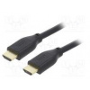 Cable HDMI 2.1 HDMI plug,both sides PVC 2m black Core Cu