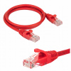 Patchcord RJ45, Netrack, lisovaná koncovka, kategória 5e UTP, 2m červený