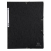 Exacompta doska s gumičkou prešpán A4 čierna
