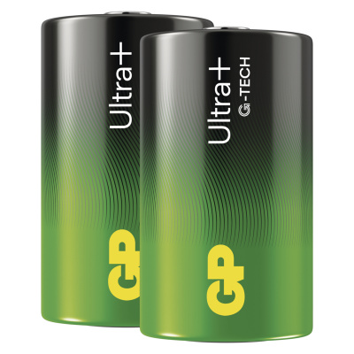 GP BATERIE GP Alkalická batéria ULTRA PLUS D (LR20) - 2ks 1013422000