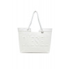 KABELKA DIESEL DSL 3D SHOPPER EW SHOPPING BAG WHITE ASPARAGUS