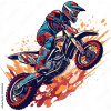 CUKROVÁ TLAČ jedlý obrázok na tortu Cukrová hmota Cross Motor Pitbike #5 + MENO