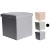 HOMESTYLING HOMESTYLING HOMESTYLING Taburet / podsedák s úložným priestorom šedozelená KO-101000530zele