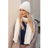 Kamea Smotanový luxusný dámsky set čiapka + šál Kamea Ginny, Veľkosť uni, Farba smotanová