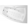 Arttec ARTTEC THALEILA FLAT 160 x 105 cm pravá rohová hydromasážna akrylátová vaňa Biela PAN04383