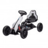 Detská šliapacia motokára Go-kart Baby Mix Speedster modrá Biela