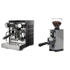 Rocket Espresso Appartamento TCA, black/black + Eureka Mignon Libra 65 All Purpose, CR grey