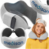Cestovný vankúš Medisan sivý pamäťová pena 15x30 cm
