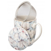 Altom Design Porcelánový hrnček so sitkom Magnolia Blue & Pink – 350 ml, v ružovej aj modrej farbe Farba: Magnolia Blue
