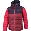 Columbia POWDER LITE HOODED JACKET vínová,červená,biela,tmavo modrá Pánska bunda M