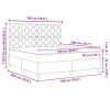 vidaXL Boxspring posteľ s matracom Taupe Super King Textília - Sivohnedá - 291755-308501