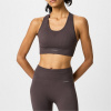 USA Pro Seamless Crop Sports Bra Espresso 16 (44)