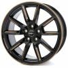 BORBET BORBET LX18 8x18 5x114.3 ET40 Black Glossy Gold Spoke Rim 72.5