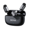 BOYA BOYA Microphone Wireless Mini 2-02 2.4GHz, AI Powered Noise Cancellation with 2 transmitters and 1 receiver (Lightning) Black EU