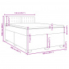 vidaXL Boxspring posteľ s matracom bledosivá 140x200 cm látka - Sivá - 48418-57344
