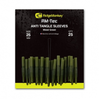 Prevleky RidgeMonkey RM-Tec Anti Tangle Sleeves 25mm Weed Green