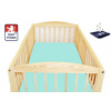 Nepromokavé prostěradlo do postýlky Dětský svět 70x140cm mintové froté (Nepropustné prostěradlo do postýlky Dětský svět 70x140cm mintové)