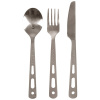 Príbor Lifeventure Knife Fork Spoon Set - Titanium