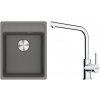 Set Franke G253ŠK (dřez MRG 610-37 RTL Šedý kámen + baterie FS 3230.031 LINA SMART Chrom) 114.0700.700