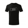 DRAGOWA Detské krátke tričko Made in Slovakia čierna - 10rokov/146cm