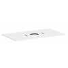 Hansgrohe Xilesa E - Doska pod umývadlo, 98x55 cm, výrez uprostred, matná biela 54276700