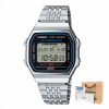 Strieborné hodinky Casio Vintage ABL-100WE-1AEF Bluetooth, krokomer