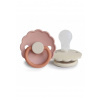 Frigg Dvojbalenie cumlíkov frigg daisy biscuit/ cream, 0-6m, silikón